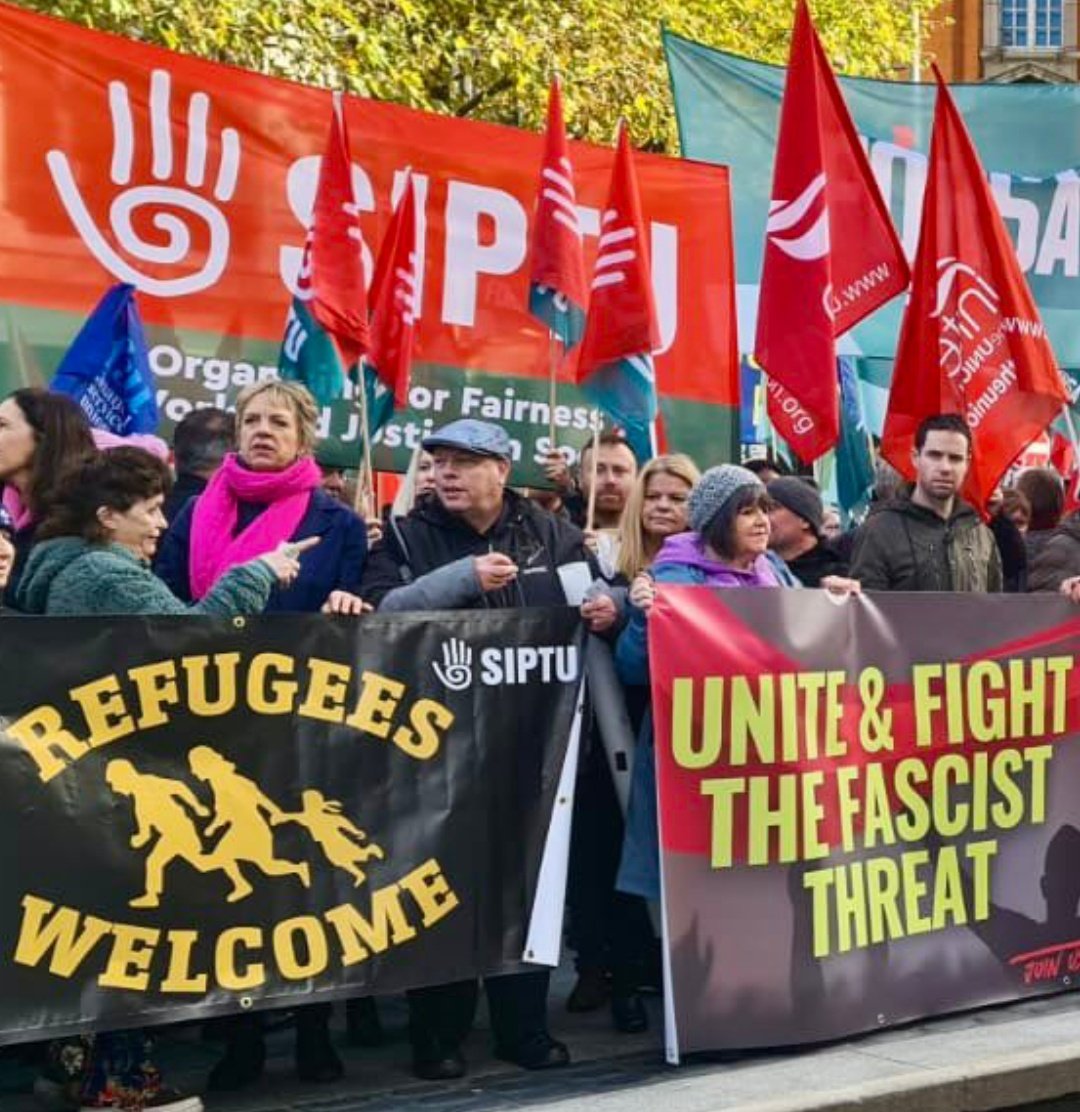 LFJIreland's tweet photo. Let us not forget the shameless hypocrisy of this woman. In November 2023, Ivana Bacik was at the forefront of the "Refugees Welcome" and "Unite & Fight the Fascist Threat" Rally organised in the aftermath of the attack on 3 children and a carer at Parnell Square, Dublin by an Algerian. In May 2024, however, Ivana Bacik's  "Refugees Welcome" banner was nowhere to be seen as she sought to remove migrants from wealthy Ballsbridge so that they could be dumped in working class communities in cities and rural areas across Ireland. 

Her ilk have no issue with tens of thousands of migrants being dropped off in rural and working class communities while they condemn and scream "racists", "fascists" and "far-right" at anyone who dares to raise concerns. Only these left liberal globalist puppets can express concern without labels, according to their rules. 

Stand down @ivanabacik.
There is no room in this debate for hypocrites.