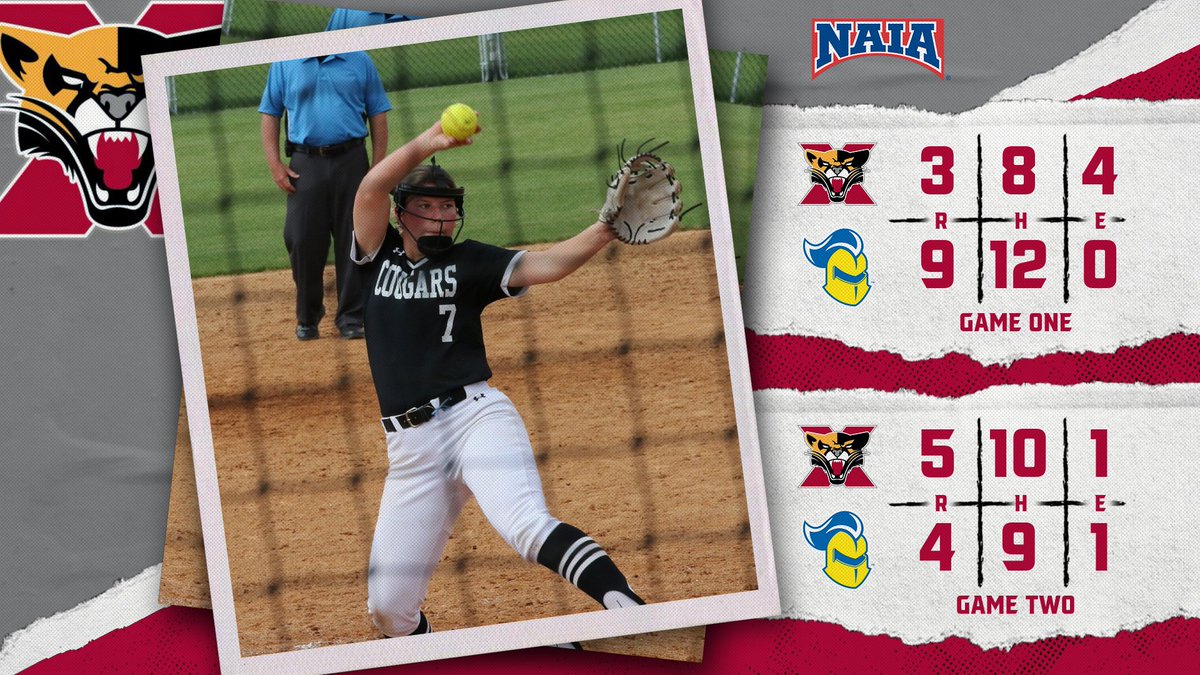 Natalie Johnson hit a 2️⃣-run single &amp; Fiona Crane had an RBI in a 9-3 setback for No. 22 <a href="/SXUsoftball/">SXU Softball</a> in gm 1 at No. 12 Madonna. Mallory O'Connor, Yalitza Lovan &amp; Emily Bickett each had RBI's to help Payton Antkiewicz earn the W in a 5-4 victory in gm 2! #GoCougs🐾🥎 #WeAreSXU