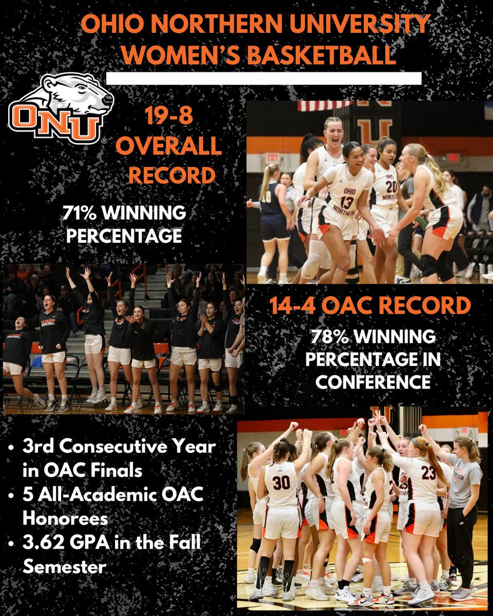 Recap of 24-25 Season! 

Not the end we wanted, but tons of people would trade for a 19 win and 2nd place in the OAC season. We couldn’t be more thankful for all of the support through our journey this year. 🧡🐻‍❄️ 

#GoBears