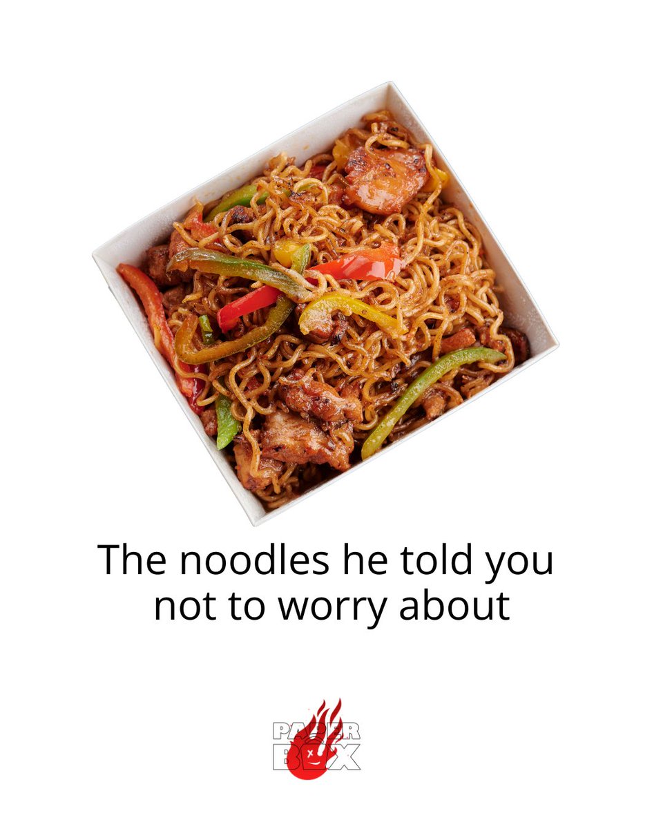 Our paper stir fry noodles >>>>>>
the only option for