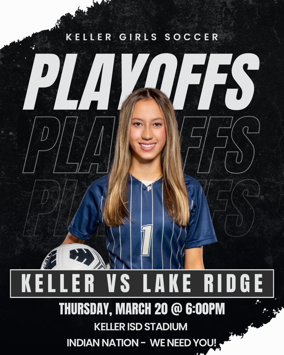 1️⃣ DAY UNTIL KICKOFF

<a href="/KISDAthletics/">Keller ISD Athletics</a> <a href="/KHSIndianNation/">Keller High School</a> <a href="/DFW_Girls_HS_VS/">DFW Girls HS Varsity Soccer</a> <a href="/dfwvarsity/">dfw varsity</a> @LethalSoccer <a href="/GMsportsmedia1/">GM Sports Media</a> <a href="/RealNolanRuth/">Nolan Ruth</a>