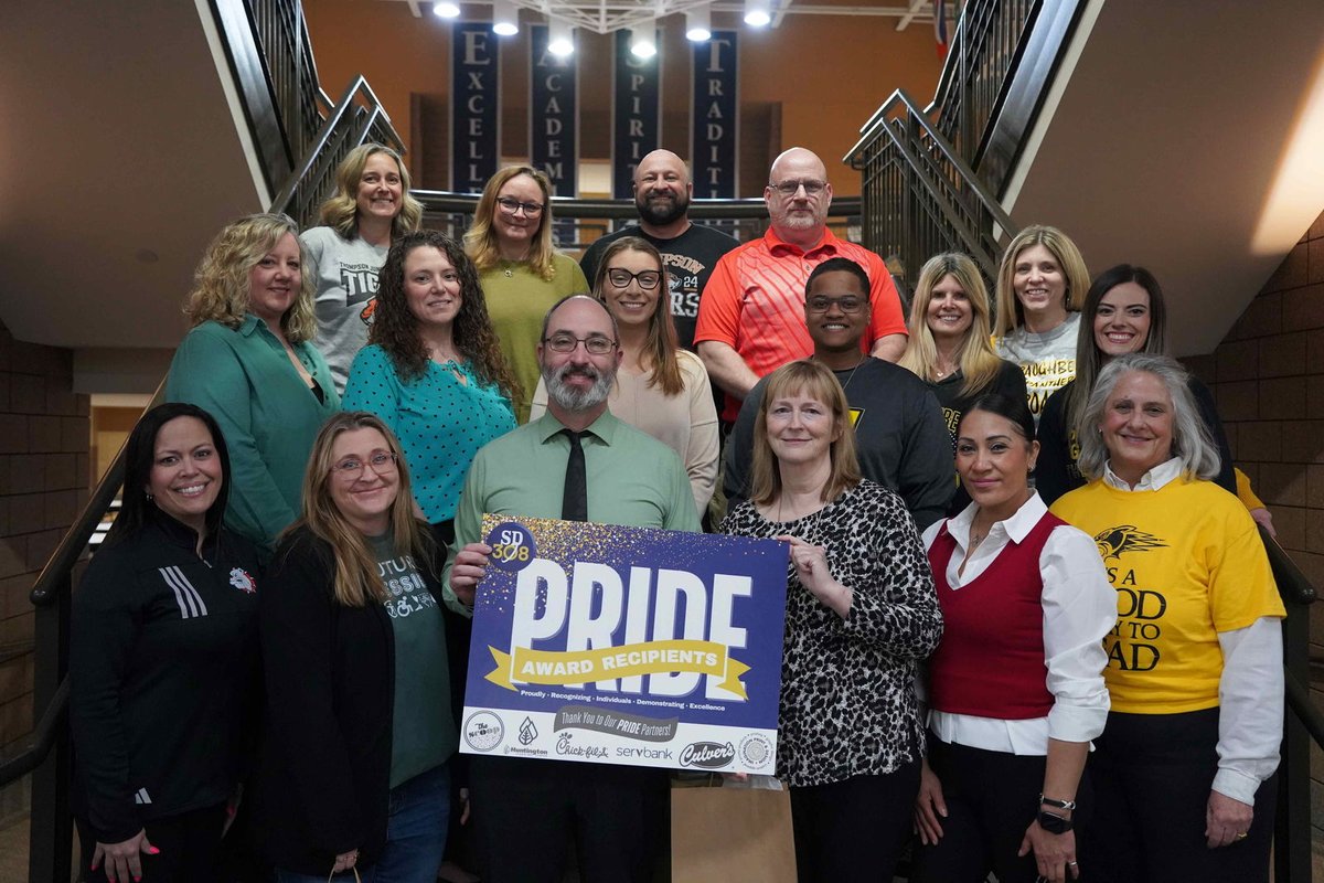 Congratulations to the SD 308 District PRIDE Winners for the month of March from Thompson, Traughber, Bednarcik and GOAL. Please visit sd308.org/Our-District/C… for the complete article.