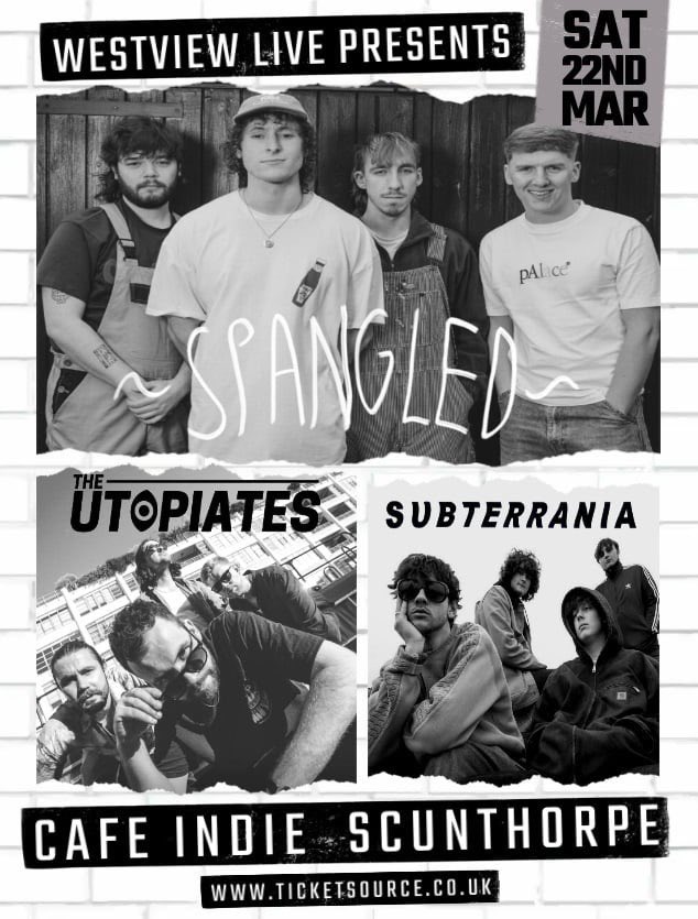 The Utopiates (@theutopiates) on Twitter photo Scunthorpe we’re coming for you. This Saturday, it’s happening 👊
Supporting <a href="/Spangledband/">~ SPANGLED ~</a> and <a href="/SubterraniaBand/">Subterrania</a> are along too. Class line-up
Any Lincolnshire/Yorkshire/Midlands lot who haven’t got a ticket, it’ll be worth the travel. Trust ✌️
ticketsource.co.uk/whats-on/scunt… Scunthorpe we’re coming for you. This Saturday, it’s happening 👊
Supporting <a href="/Spangledband/">~ SPANGLED ~</a> and <a href="/SubterraniaBand/">Subterrania</a> are along too. Class line-up
Any Lincolnshire/Yorkshire/Midlands lot who haven’t got a ticket, it’ll be worth the travel. Trust ✌️
ticketsource.co.uk/whats-on/scunt…