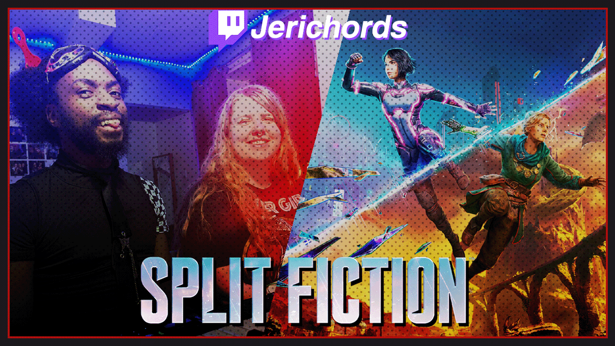 Me and Soph are LIVE streaming our first co-op playthrough of Split Fiction!

🥽twitch.tv/jerichords