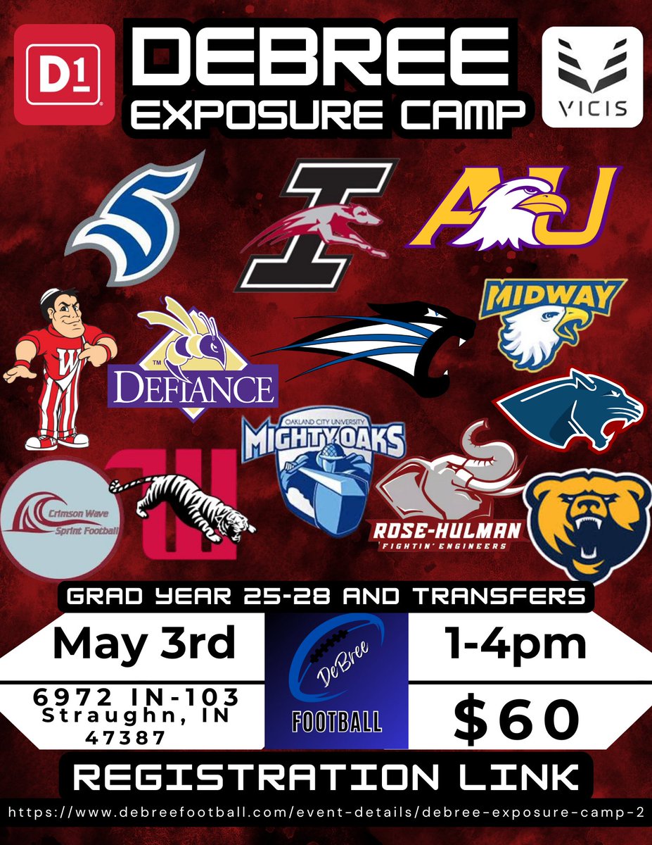 Registration will end for this camp on April 28th‼️ Don’t wait until the last minute to sign up⚡️

debreefootball.com/event-details/…