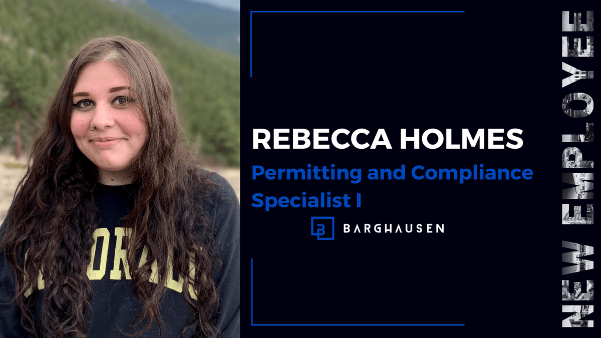 Welcome to the team, Rebecca Holmes!

We are thrilled to have you join our Kent, WA office as a Permitting and Compliance Specialist I. 👏

#Barghausen | #ADivisionOfCoreStatesGroup | #CivilEngineers | #CreativeSolutions | #NewHire