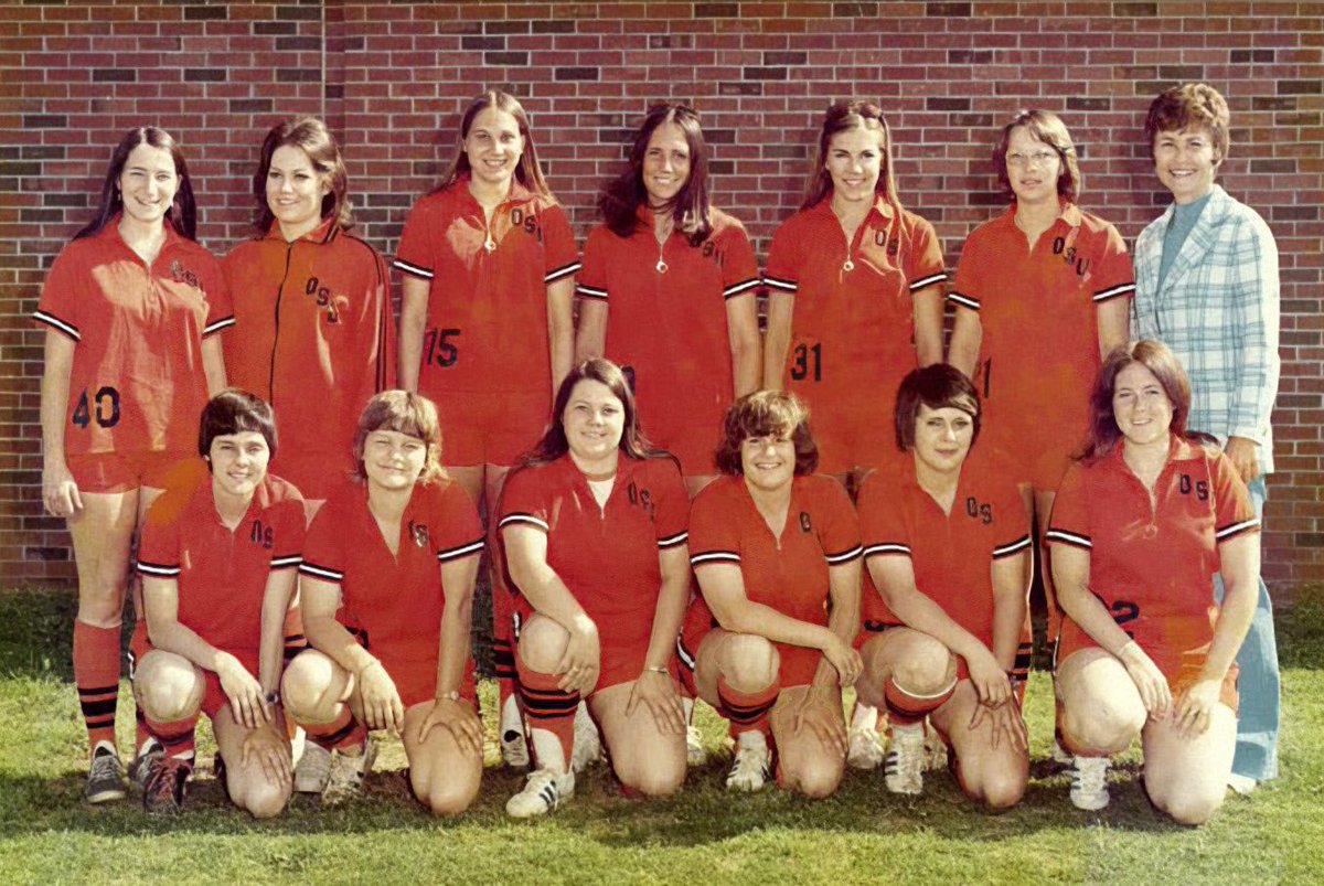 OSU Cowgirl Softball (@cowgirlsb) on Twitter photo The team that started it all. 
The Cowgirls of 1975 won the University College State Softball Tournament in their inaugural season, with wins over Oklahoma Baptist, Southwestern State and USAO. Shari Price led the Cowgirls to the wins in the circle, while slugger Gail Wilson The team that started it all. 
The Cowgirls of 1975 won the University College State Softball Tournament in their inaugural season, with wins over Oklahoma Baptist, Southwestern State and USAO. Shari Price led the Cowgirls to the wins in the circle, while slugger Gail Wilson