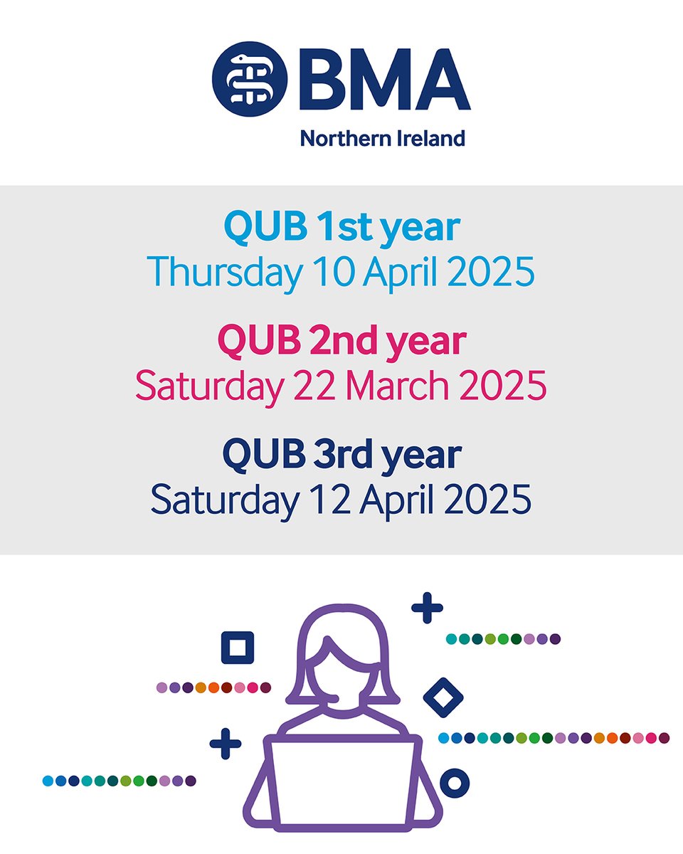BMA_NI's tweet photo. MEDICAL STUDENT REVISION EVENTS 🎓📚💻

Covering core topics relevant for exam preparations and delivered by medical students who have done this before you!

Join us for these popular online sessions.

Mark your calendars and register now: https://t.co/8Z12Dt0HrP https://t.co/PYlcrDmIA5