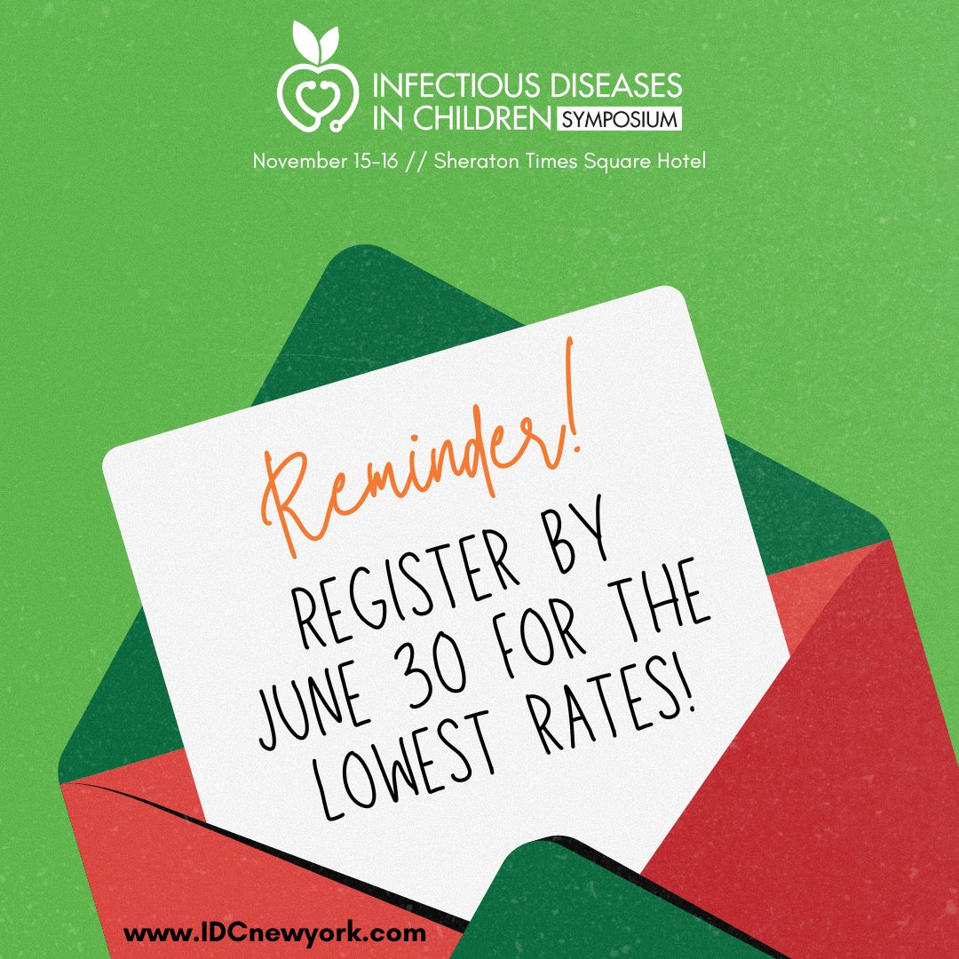 Don’t miss out! Snag special rates while they last—save now! Check it out on our website! idcnewyork.com #infectiousdisease #pediatrics #pedsnurse #physician #nurse #nursepractitioner
