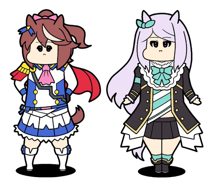 テイオーとマックイーン#ウマ娘 