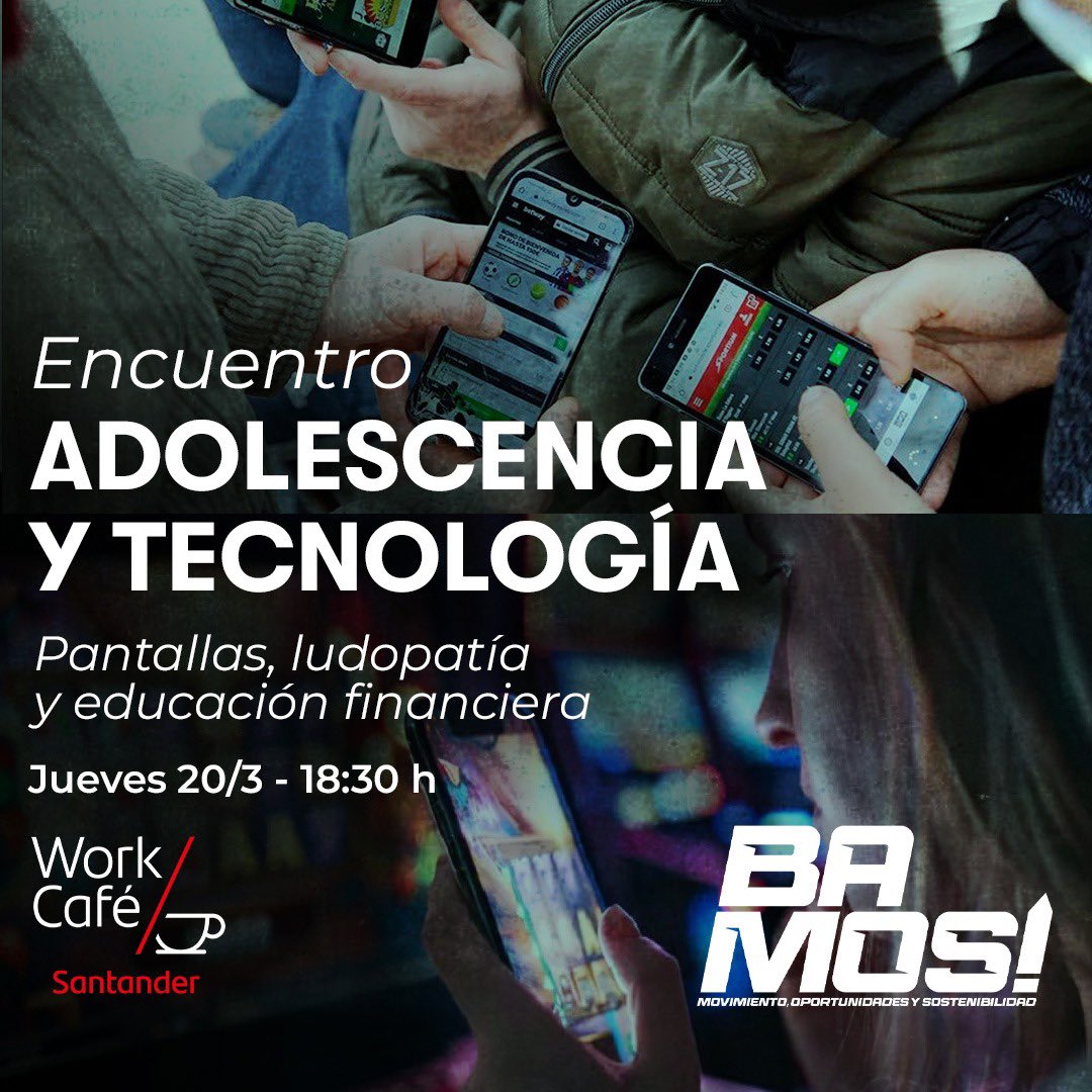 ‼️Segundo encuentro de #BAmos! 

➡️Plantearemos problemas y soluciones al uso las pantallas, la ludopatía y la educación financiera en la adolescencia junto a <a href="/LuciaFainboim/">Lucia Fainboim</a>, <a href="/licalelibenson/">Alejandra Libenson</a>, <a href="/GabrielaTotaro/">gabriela.totaro</a> y Josefina Violino.

🔗INSCRIBITE: docs.google.com/forms/d/1Sc_D8…