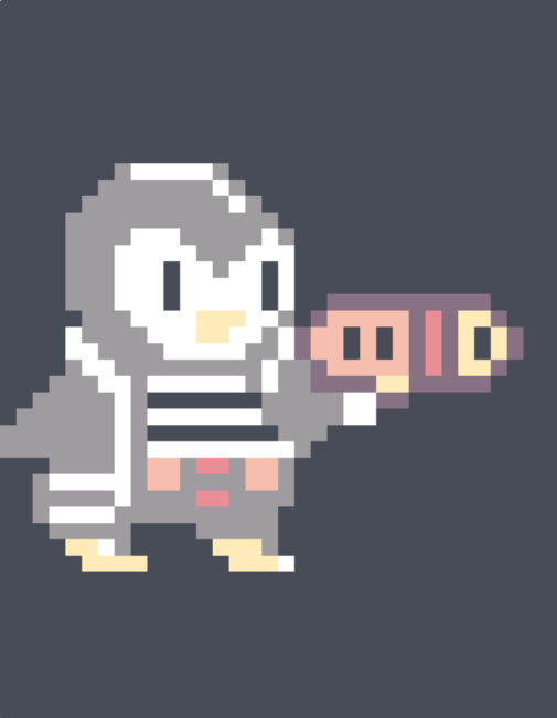 scofieldmon's tweet photo. Hello, today is my day 319 on @basepaint_xyz . Today, I wanted to make a penguin with a blaster, but I felt a bit limited since my brush went back to 400 pixels. Uncle Base, please give me an upgrade! 🥺🥺🥺 https://t.co/OWfzljik24