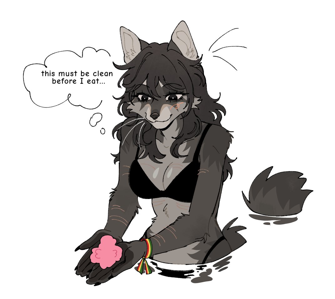 raccoattack's tweet image. shes so happy with her cotton candy