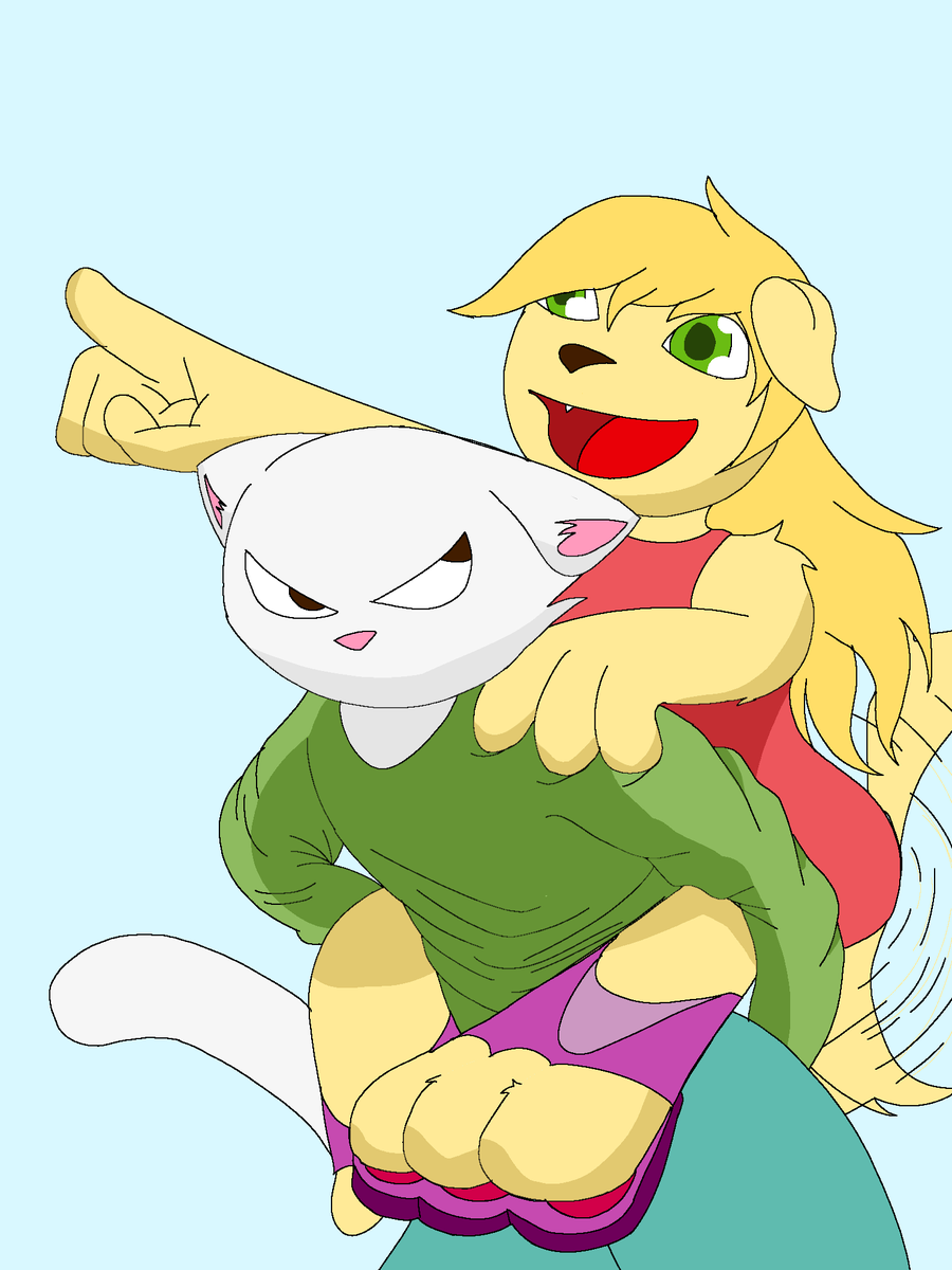 I don't remember what goes here but Hanna riding Teo