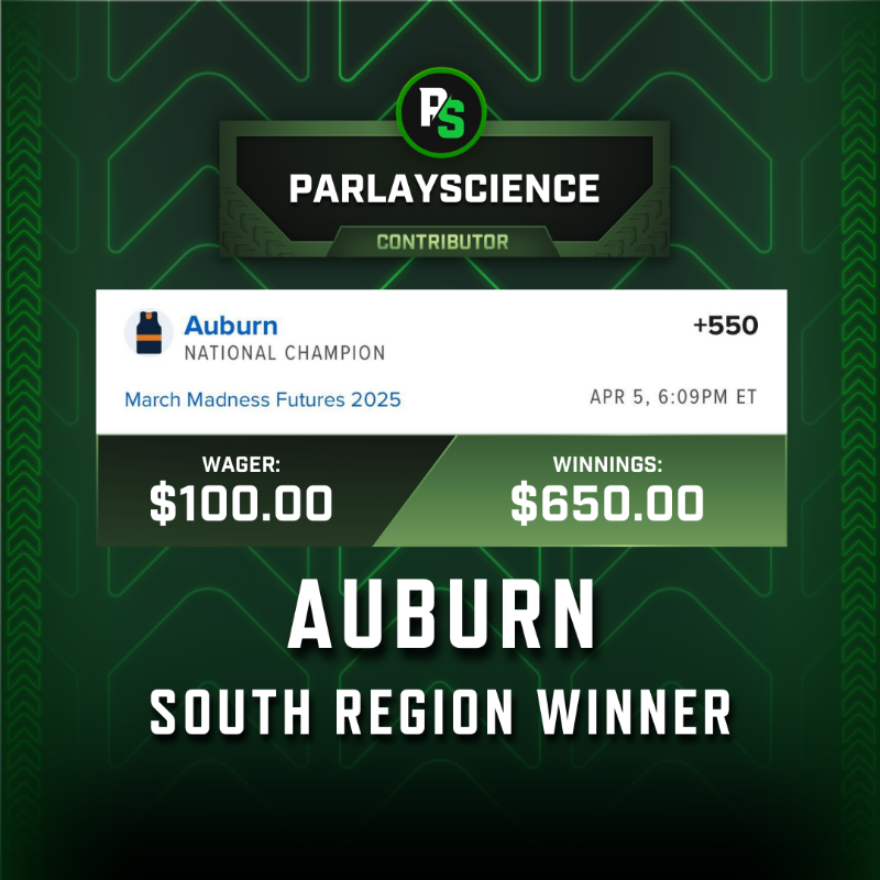 ParlayScience's tweet photo. Four Regions, Four Winners. 🧪

The team covered futures so you can worry about the now! Click to tail your favorite Champion or tail us all below! 👇