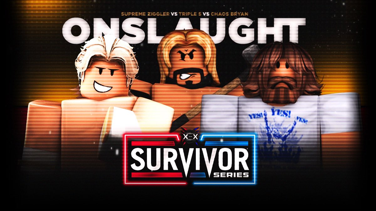 XWENetwork's tweet photo. 🟦 3/22/25 - Survivor Series 🟥
ONSLAUGHT CHAMPIONSHIP
@SamBaleRBLX has been on dominating reign with 5 successful defenses but THIS SATURDAY he’ll have defend his title against @sraze26x & @ChaosJacksonEWE at #XWESS25
Can The Game add two more defenses to his OSC reign?! https://t.co/oleEEtwlKM