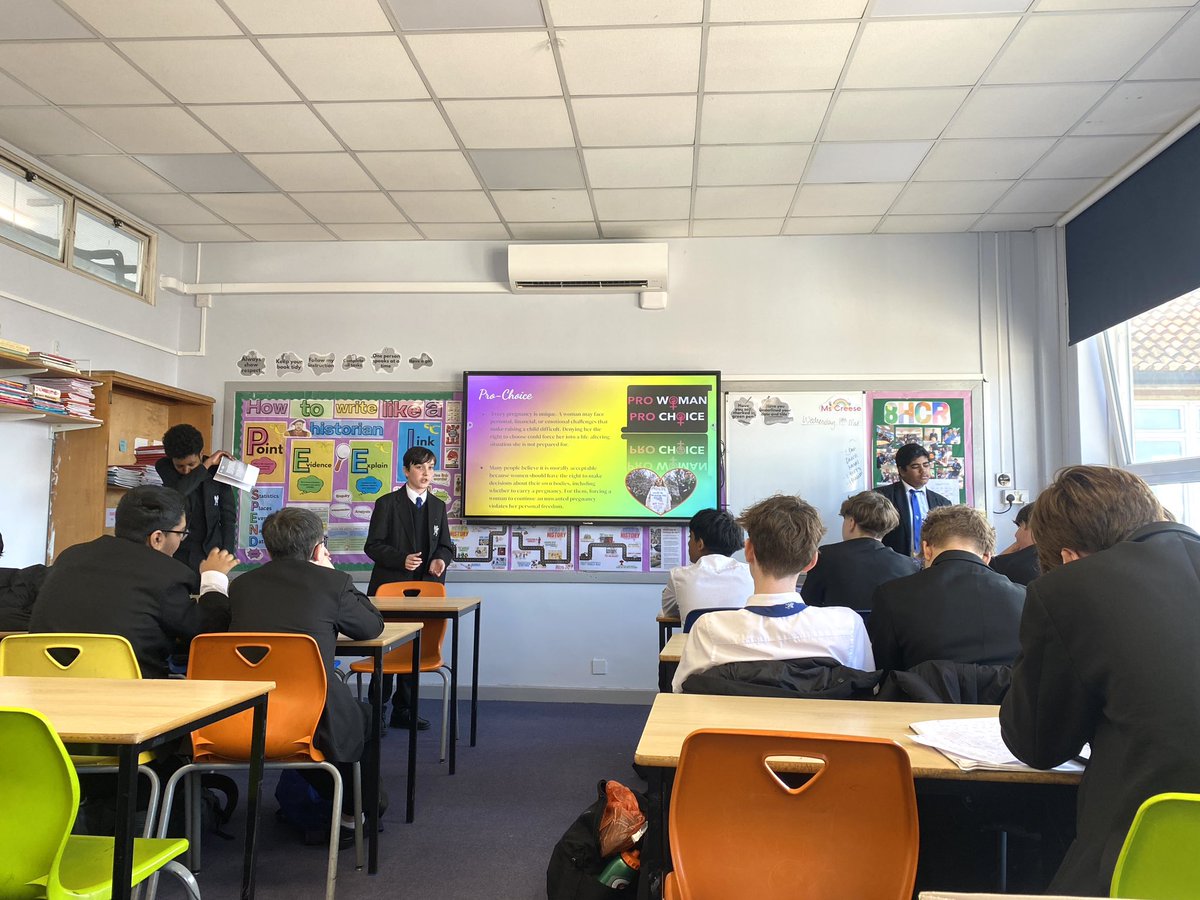 Today we began our Ethics &amp; Philosophy debates in Year 9, after a decision I made to ‘flip’ the typical exam week format to allow accessibility for students who typically flourish more in a verbal learning environment. The students were fantastic and loved the change! <a href="/shsrbk/">Southborough High School</a>