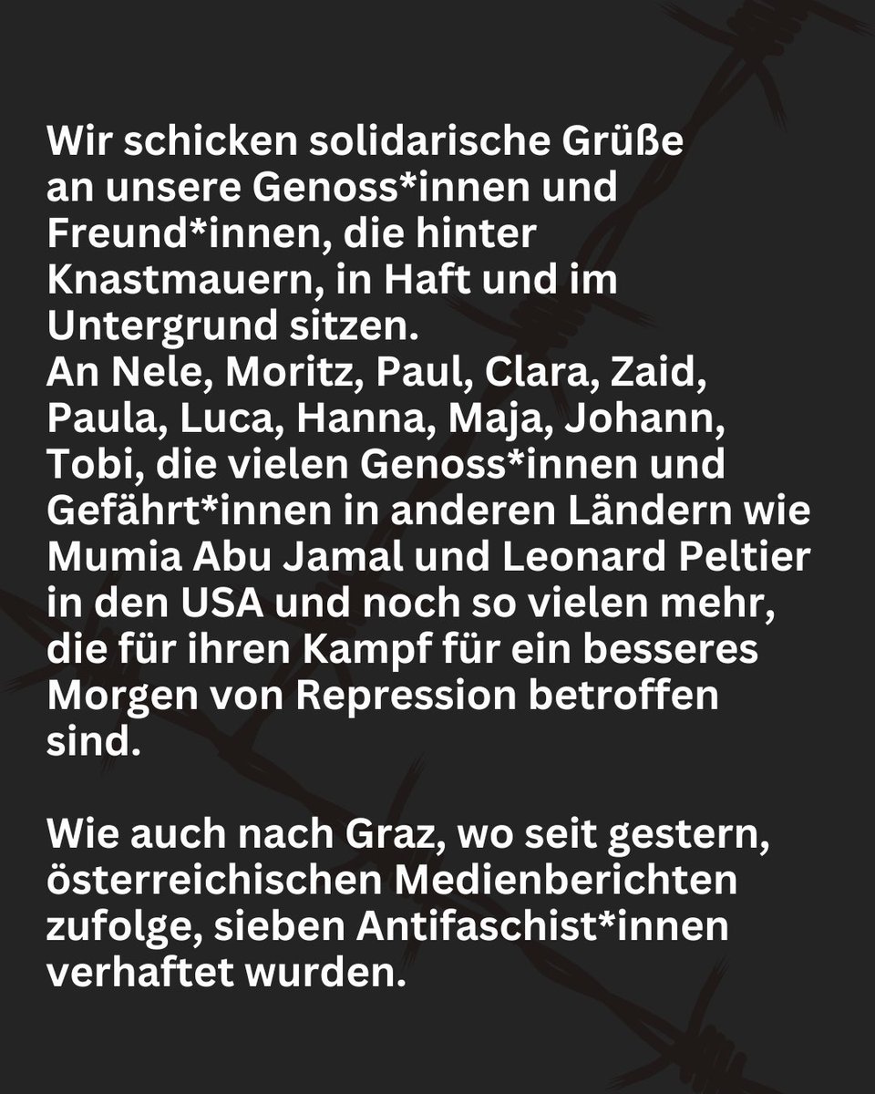 Solidarische Grüße zum 18.03. aus Dresden an alle von Repression betroffenen Antifas!

Besonders an die Genoss*innen im Budapestkomplex und in Graz!