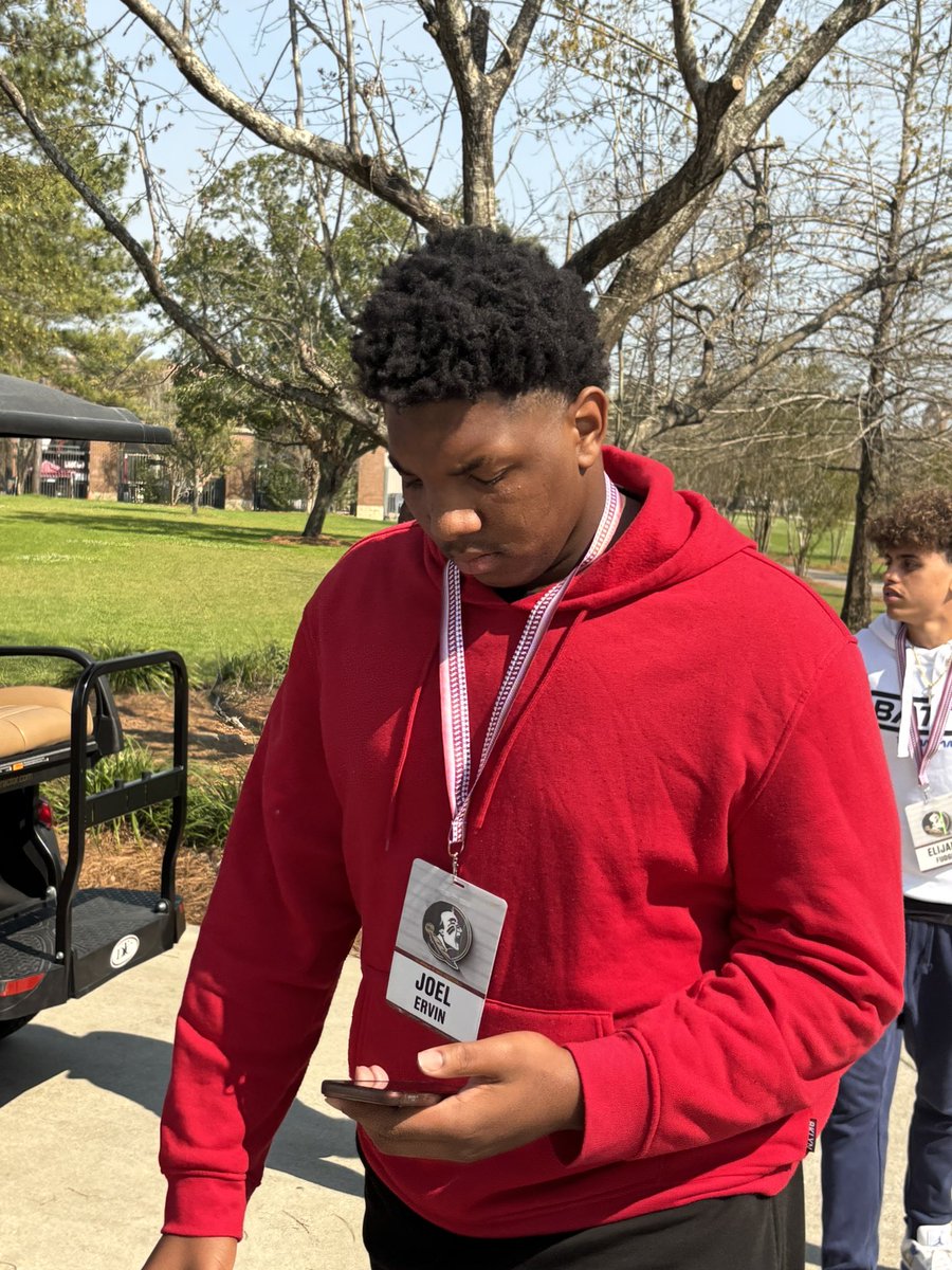 Nick Carlisle (@ncarlislerivals) on Twitter photo 📸: Prospects from around the country arriving for Day 1 of Florida State’s spring camp. @Osceola_Rivals
3⭐️ RB <a href="/LidariousP/">Li’Darious”D4”Pryor</a>
4⭐️ DT <a href="/KendallGuervil/">Kendall Guervil 4⭐️🇭🇹</a>
3⭐️ OL <a href="/joelervin239/">Joel Ervin</a> 📸: Prospects from around the country arriving for Day 1 of Florida State’s spring camp. @Osceola_Rivals
3⭐️ RB <a href="/LidariousP/">Li’Darious”D4”Pryor</a>
4⭐️ DT <a href="/KendallGuervil/">Kendall Guervil 4⭐️🇭🇹</a>
3⭐️ OL <a href="/joelervin239/">Joel Ervin</a>