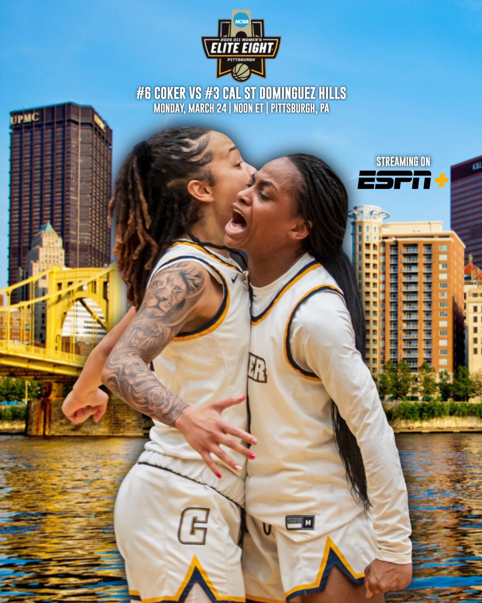 Coker Cobras (@coker_cobras) on Twitter photo Matchups are setโผ๏ธ
Your Cobras will face Cal St - Dominguez Hills on Monday at Noon ET in Pittsburgh, with the winner advancing to the Final 4๏ธโฃ
#GoCobras <a href="/Coker_WBB/">Coker Women's Basketball</a> <a href="/SAC_Athletics/">South Atlantic Conference</a> Matchups are setโผ๏ธ
Your Cobras will face Cal St - Dominguez Hills on Monday at Noon ET in Pittsburgh, with the winner advancing to the Final 4๏ธโฃ
#GoCobras <a href="/Coker_WBB/">Coker Women's Basketball</a> <a href="/SAC_Athletics/">South Atlantic Conference</a>