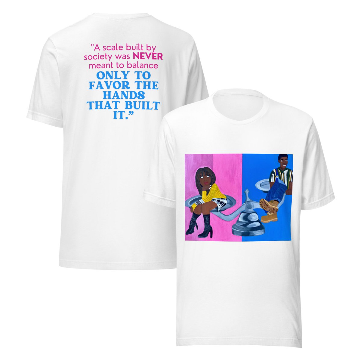 lpcre8ions's tweet photo. The painting vs the graphic tee ✨ https://t.co/yCAEqehUQ8