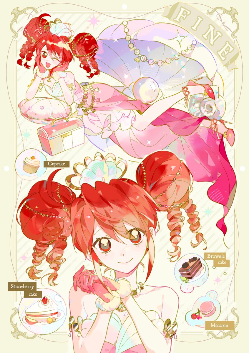 #ふたご姫
#ふしぎ星のふたご姫
#ファイン
🌸⑪
♬Happy birthday，Princess Fine♬
——
🐚