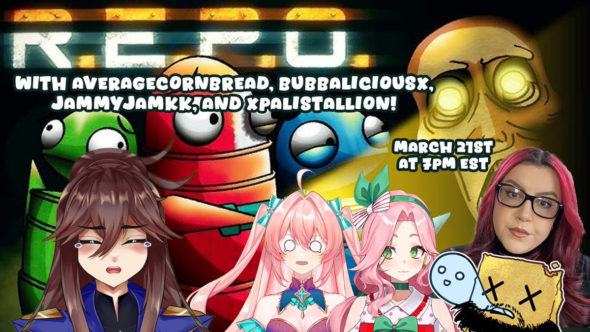 Sjouklynne's tweet image. 🔦THIS FRIDAY🔦

Ya'll thought I forgot that I owed you a spooky stream? Well...I may have. But it's time to pay up! So I'm getting the bajeezus scared out of me this Friday at 7pm est with @avgcornbread @Bubbaliciousx @JammyJamKK and @xpalistallion !