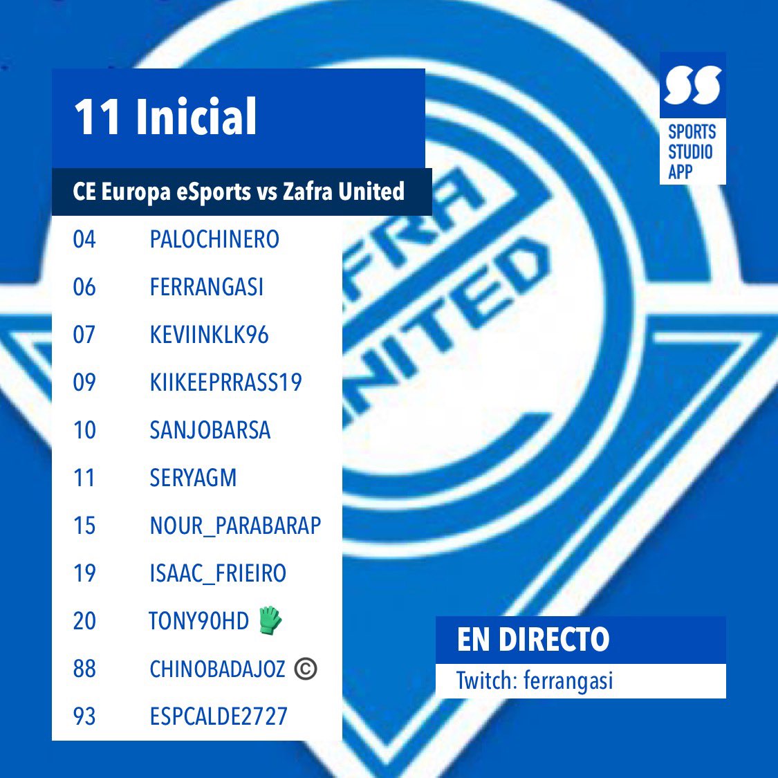 ๐๐๐
๐๐ ๐๐๐๐๐๐ ๐ฎ (@zafraunited) on Twitter photo ๐ฉต๐ค HOY JUGAMOS ๐ค๐ฉต
A la tercera va la vencida, hoy a sumar los 3 primeros puntos.
๐ <a href="/PLGeFootBall/">PLG efootball</a> J-3
โฐ 22:40h ๐ช๐ธ
๐ <a href="/EuropaEsports/">CE Europa eSports</a>
๐ค Suerte al rival.
#GoZafra ๐ฉต๐ค HOY JUGAMOS ๐ค๐ฉต
A la tercera va la vencida, hoy a sumar los 3 primeros puntos.
๐ <a href="/PLGeFootBall/">PLG efootball</a> J-3
โฐ 22:40h ๐ช๐ธ
๐ <a href="/EuropaEsports/">CE Europa eSports</a>
๐ค Suerte al rival.
#GoZafra