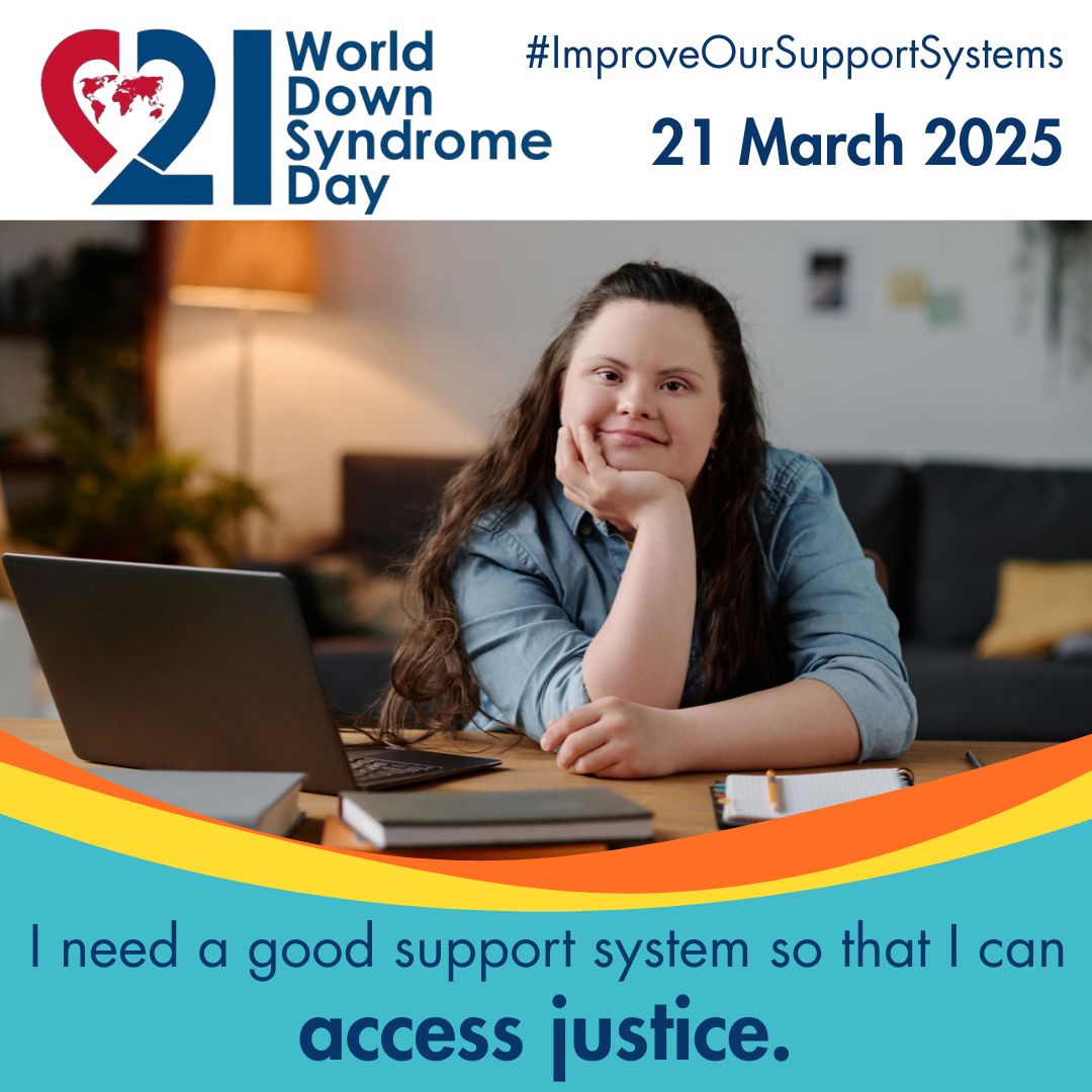 We are calling on governments to improve our support systems, so we have choice, control and dignity. 
Learn more at worlddownsyndromeday.org/2025-theme
#ImproveOurSupportSystems #WorldDownSyndromeDay #DownSyndromeAdvocate #DownSyndromeNetwork #DownSyndrome #Trisomy21 #CareAndSupport