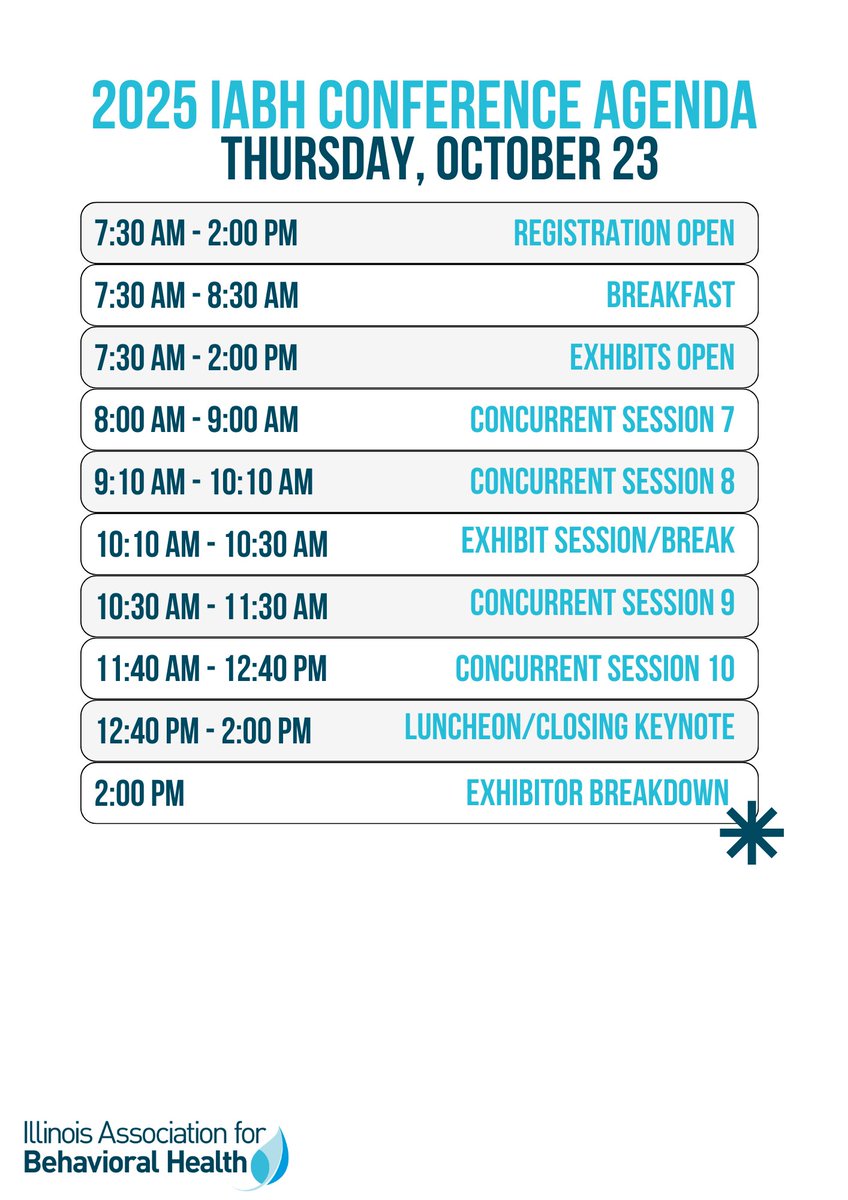 Take a glance at the 2025 IABH Conference agenda! Are you ready for October?

We can't wait to share news about registration soon - don't forget to submit your Call for Presentations application in the meantime!

ilabh.org/fall-conference ✨