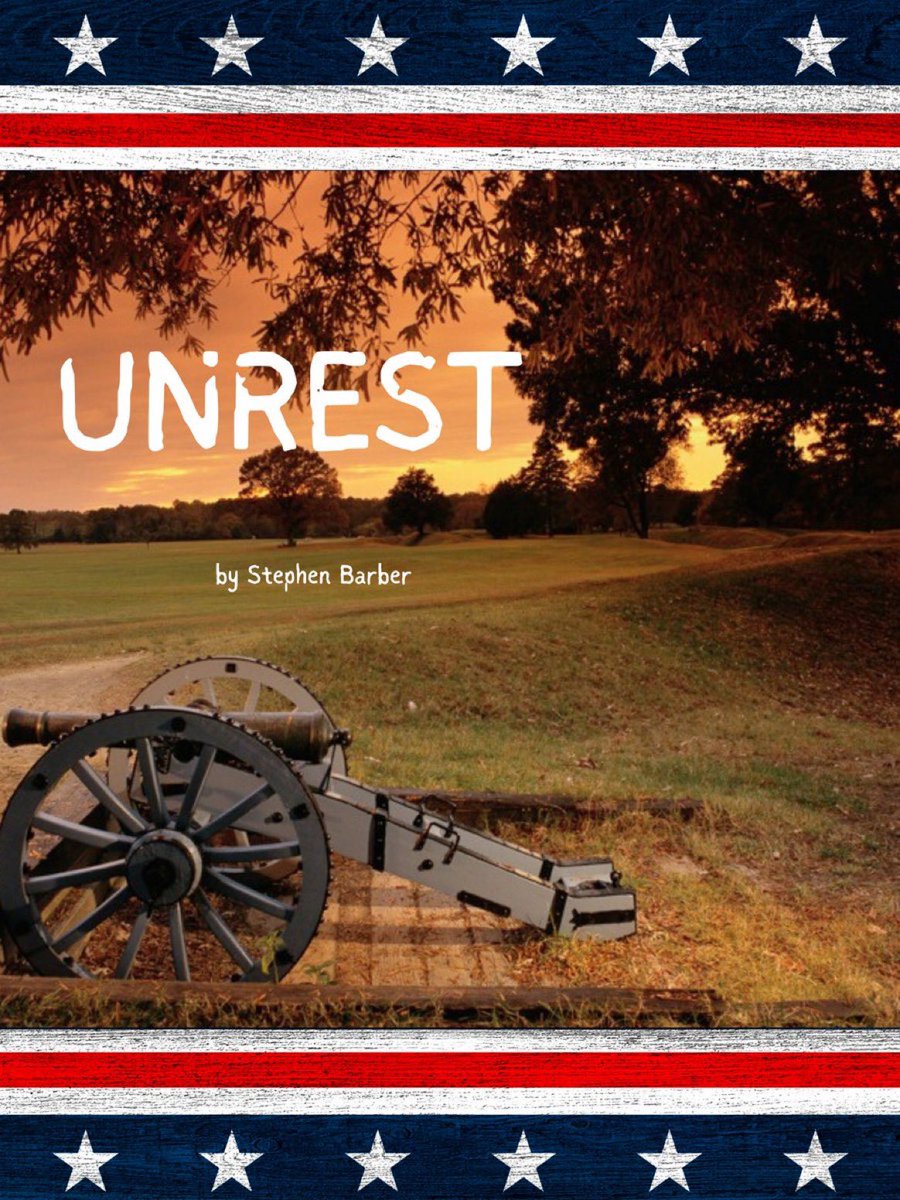 StephenEBarber's tweet photo. UNREST
When the social contract between the colonists and England breaks, a retired farmer is requested to leave behind the peaceful life he earned and return to doing what he does best--unleash violence. #screenpit #Pi #Th #Hi #ISA #Cov #TheRedList #SeRe #40Up https://t.co/Q6KB1K6W3D
