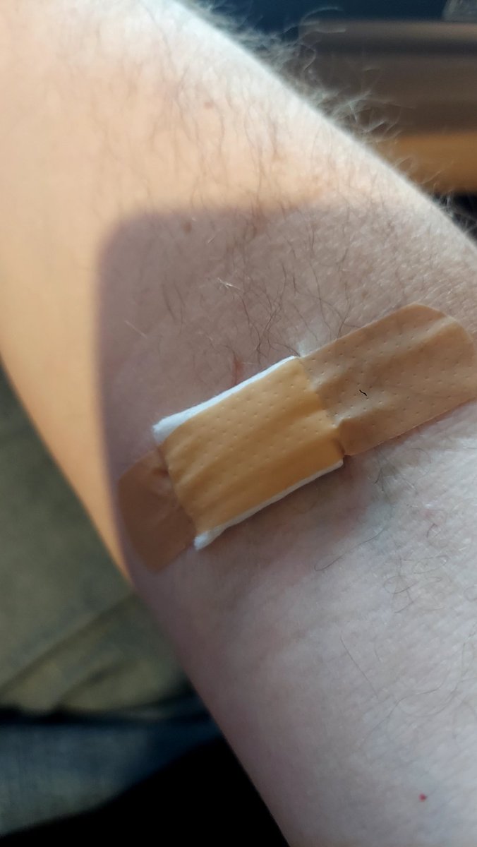 Donated pint 110 in between <a href="/CainsBallroom/">Cain's Ballroom</a>'s shows 93 and 94.  #Cains100 <a href="/RedCross/">American Red Cross</a> #DonateBlood #BarelyHurts