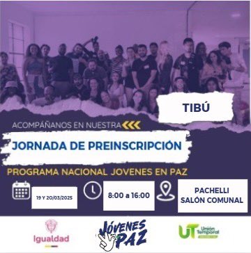 ColombiaJoven's tweet photo. Puntos de encuentro en Tibú 👀👀. 

#JóvenesEnPaz https://t.co/nNoiT4JDgA