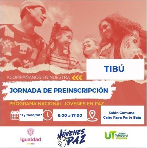 ColombiaJoven's tweet photo. Puntos de encuentro en Tibú 👀👀. 

#JóvenesEnPaz https://t.co/nNoiT4JDgA