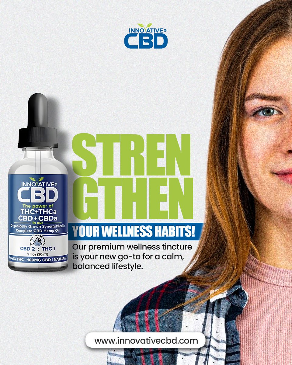 CbdInnovative's tweet photo. Discover the perfect balance with our full-spectrum, GMO-free tincture!

Crafted with a 2:1 CBD to THC ratio, it’s third-party tested for purity.

Choose from natural hemp. 🍃💧

👉 Shop now: Link in bio!

#healthyliving #cbdbalance #organicrelief  #naturalwellness #cbdtincture https://t.co/sQ721X8qDO