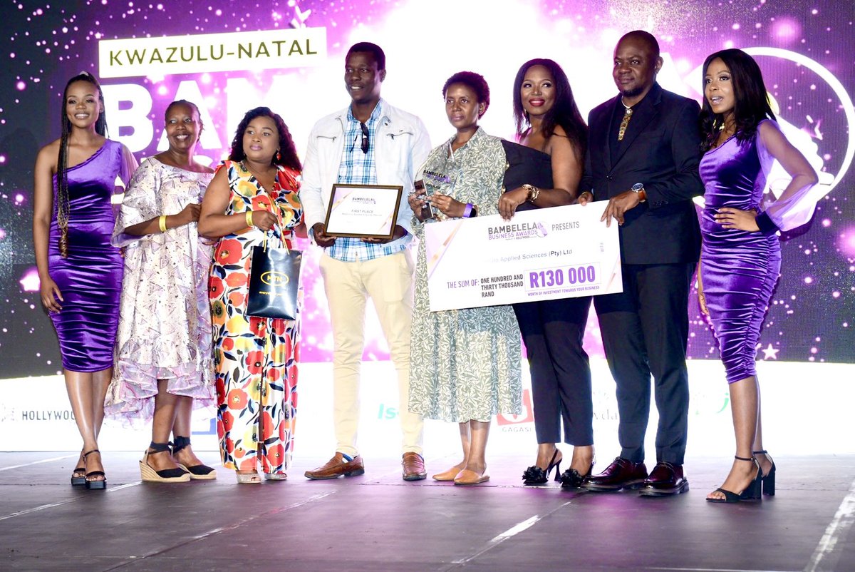 gagasifm's tweet photo. There you have it. 
All 20 winners of the night including the top 3 overall winners of the Bambelela Business Awards 💜  🏆💜🤍❤️

#GagasiFM #HWF #KZNBambelelaBusinessAwards #RegistrationStarted #GuestsArriving #GalaDinner #BusinessExcellence #HollywoodbetsGreyville https://t.co/Jqg80SLB6O