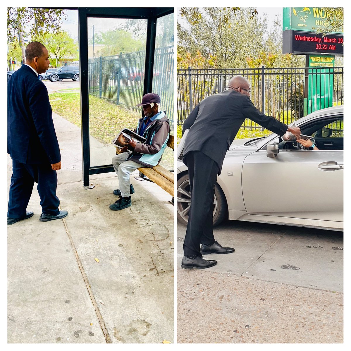 BrotherQiyam's tweet photo. ๐บ #TruthTrafficking: Had another blessed push today in the Southeast Houston streets alongside my Fruit of Islam Brother @lintonmuhammad ! We had a joyous time spreading copies of @TheFinalCall and having spirited conversations with our beautiful people!โฆ https://t.co/TpGcHtPtyv
#Farrakhan