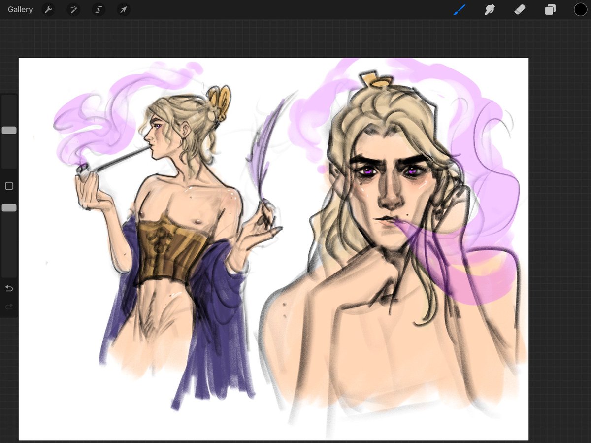 FunSizedWaffle's tweet image. Shimmer addicted high end courtesan Viktor, With blonde bleached hair because that’s what those damn Pilties seem to like on him. Idk blonde viktor has me in his clutches #arcaneviktor