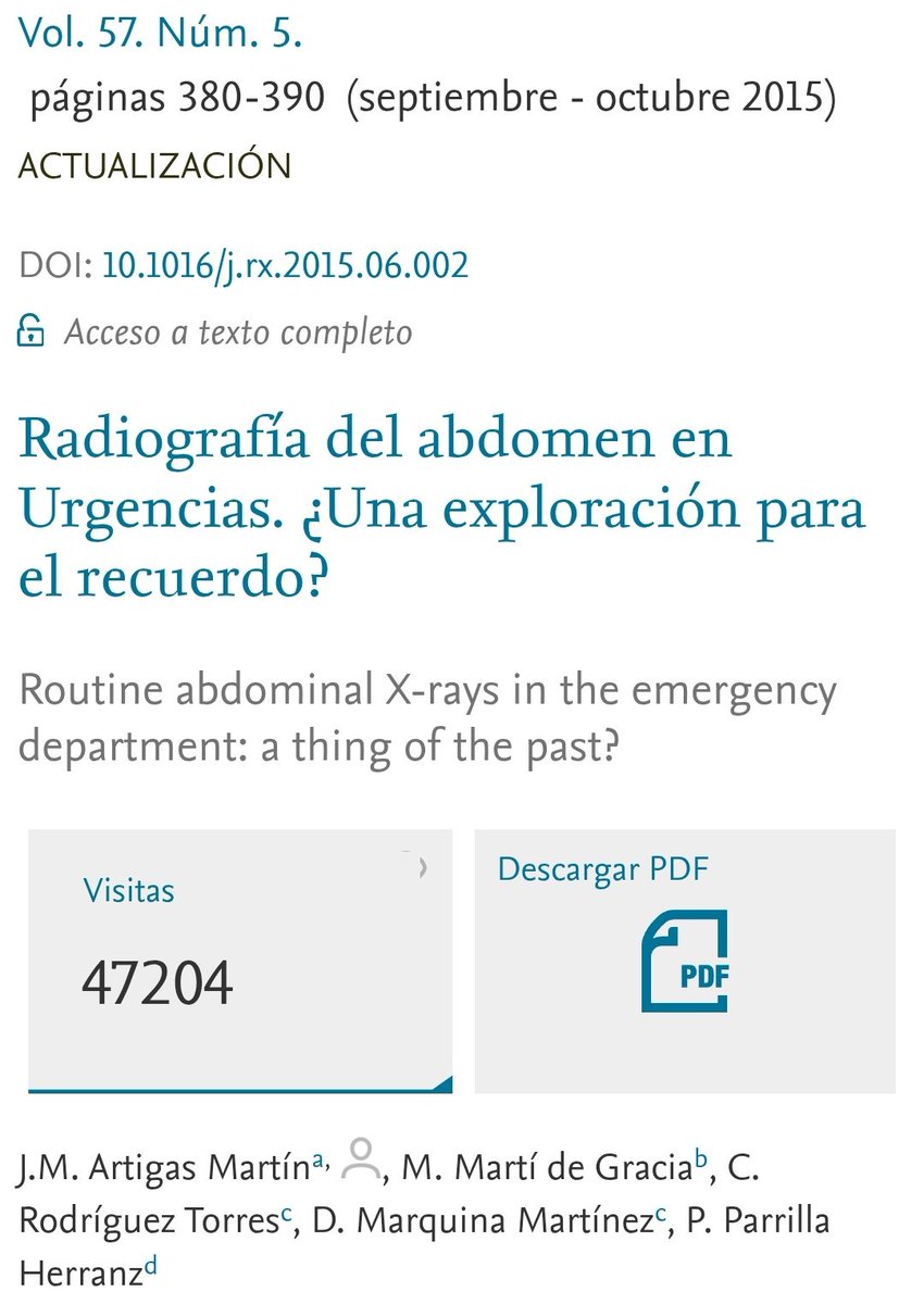 Felicitaciones.
Excelente artículo.
Han pasado 10 años.
Y seguimos con la misma historia.
elsevier.es/es-revista-rad…