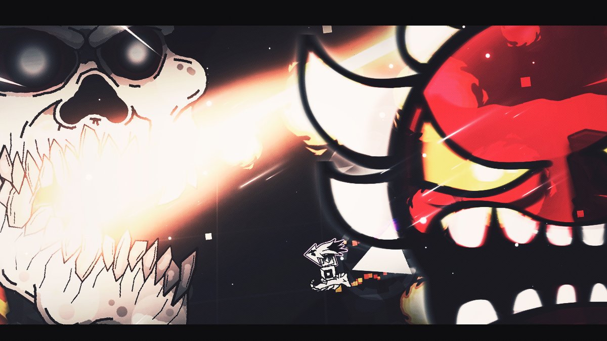 ZerkGD's tweet photo. Nuevo Video! ! 🔥
"Bang Gang" w/Gako 100% (Epic Extreme Demon) by Danzmen 🔥
https://t.co/XxI8hyvc69 🔥
Espero sea de tu agrado y me regales tu sub y buen like! ❤🔥
 #GeometryDash #ExtremeDemon https://t.co/YDn4JrGK3o