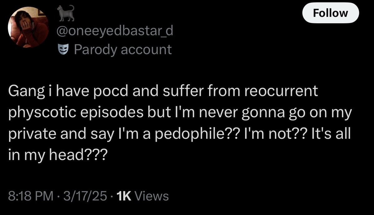 B1KEAGE's tweet photo. “So you’re invalidating my experience with psychosis to talk talk about your psychosic”

Dude.. YOU DID THE SAME THINGGGG heres you actively invalidating someone’s experiences with psychosis to talk about your own! https://t.co/115PNuJNGN