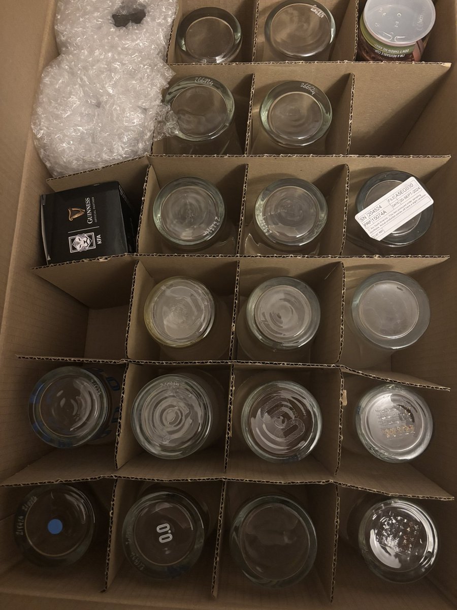 Mrs Foxy is away for a few days, so naturally I’m doing what any man with a free house would do in such a situation. 

Sorting and categorizing my Guinness glass collection.
