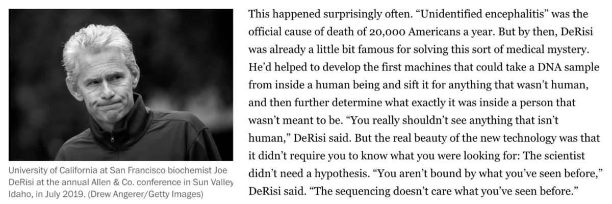 #ICYMI Remarkable Washington Post story from Michael Lewis detailing the experience of a young girl with a rare neurologic infection diagnosed by Delve founders Drs. Joe DeRisi and Michael Wilson using #mNGS. A must-read #longread this week. wapo.st/4hKvJ2V