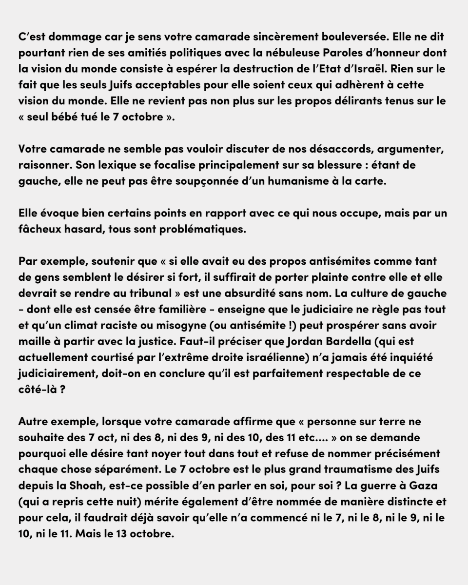 ElishevaGot's tweet photo. Objet : Lettre à Aymeric Lompret en réponse au post de Blanche Gardin interpellant Delphine Horvilleur après son partage de ma chronique sur Akadem relayée depuis sur France info, Le Figaro, L’Humanité (et même ma mère m’en a parlé) https://t.co/hmFKf1TPD1