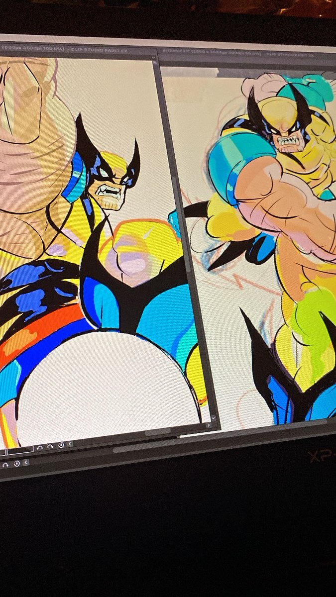 capcelusa's tweet image. Back to this, wish me luck #wolverine #mvc #marvel #xppen #ClipStudioPaint