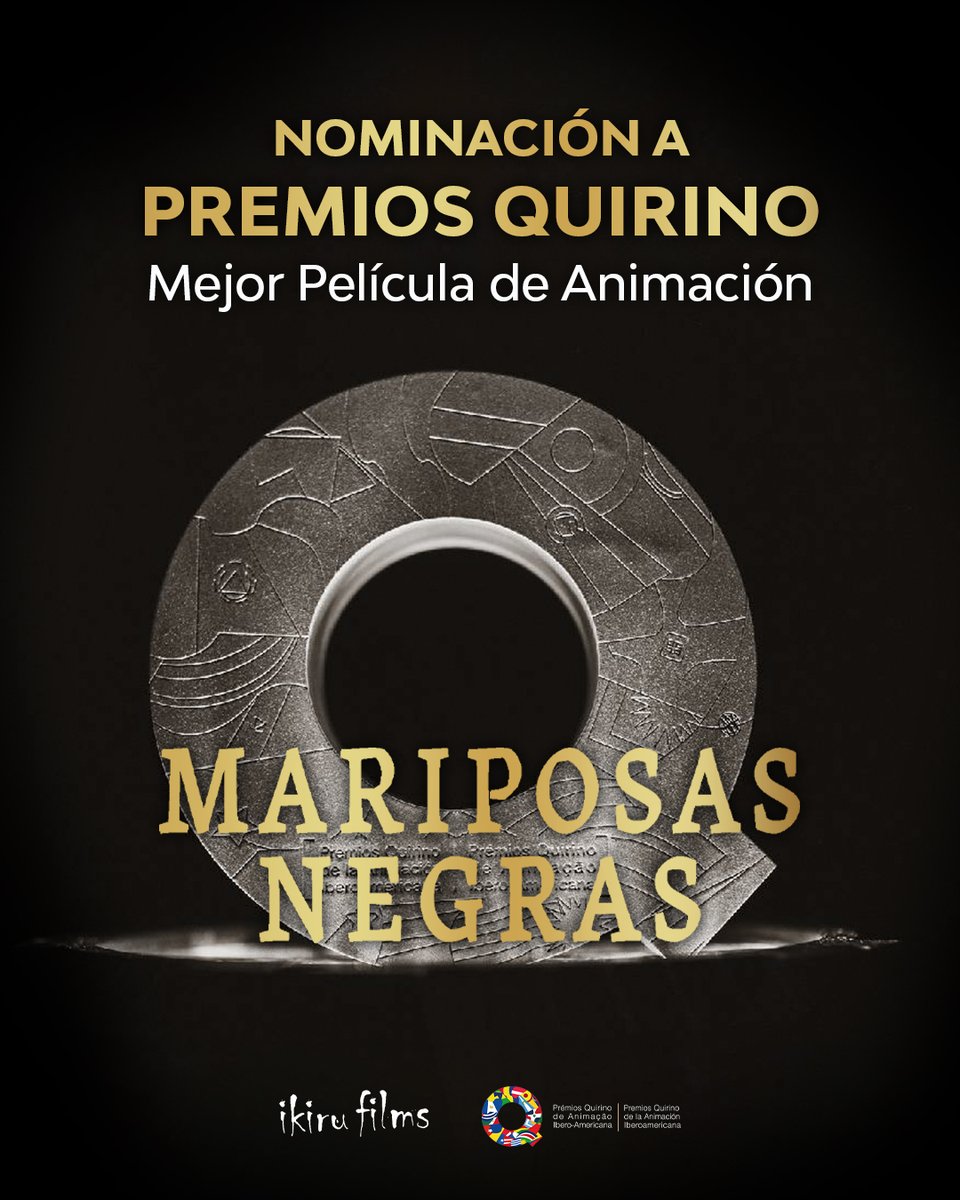 Nominación a #MejorPelicula de #Animacion para #MariposasNegras en los <a href="/PremiosQuirino/">Premios Quirino</a> 2025.

Felicidades equipo y muchas gracias al jurado

#ikirufilms