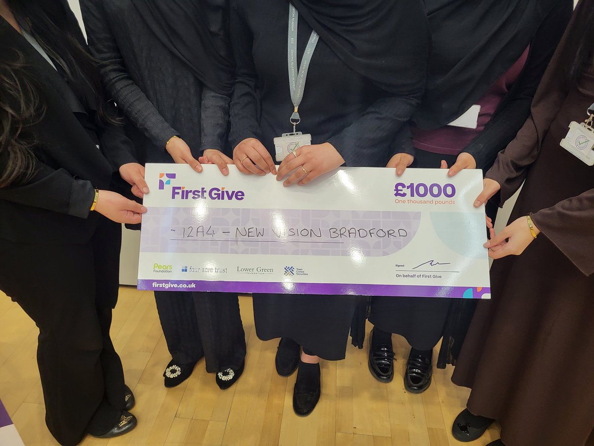 Nicole Peterson (@firstgivenpe) on Twitter photo Congratulations to class 12A4 for winning the <a href="/FirstGiveUK/">First Give</a> final <a href="/dixonsaa/">Dixons Allerton Academy</a> for their chosen charity; New Vision Bradford!! Congratulations to all the finalist, Year 12, the judges, teachers and charities that made it all a success! #SocialAction Congratulations to class 12A4 for winning the <a href="/FirstGiveUK/">First Give</a> final <a href="/dixonsaa/">Dixons Allerton Academy</a> for their chosen charity; New Vision Bradford!! Congratulations to all the finalist, Year 12, the judges, teachers and charities that made it all a success! #SocialAction