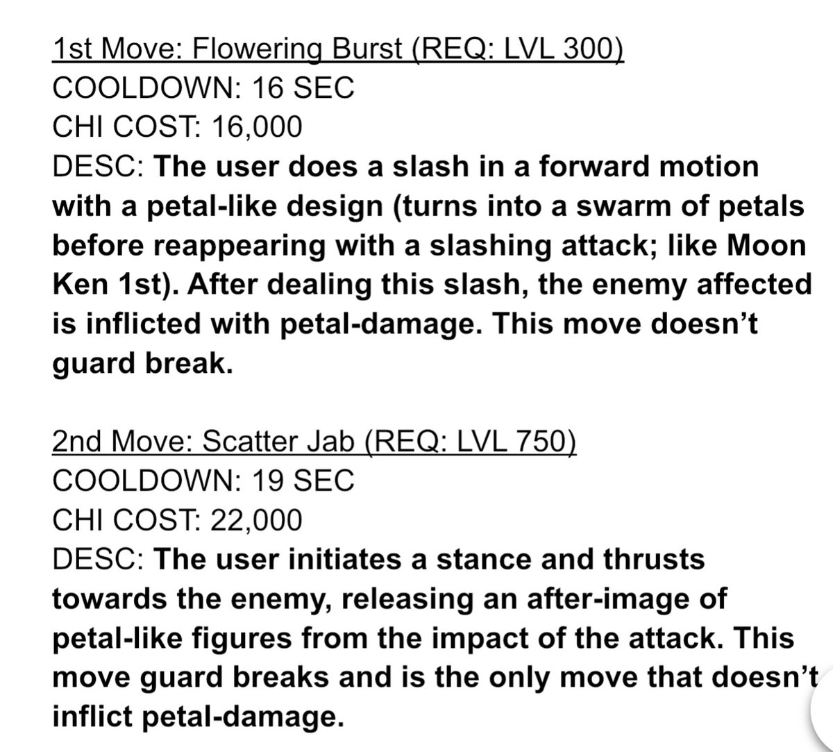 Ponolu2's tweet photo. @CaribVros I doubt you’ll see this post, but this is a concept I had for another kenjutsu (since the forum within the server is only for balancing). This concept I documented long ago was only brought to my attention as I figured the game is going to be worked on slightly again. https://t.co/IjtDemHI5U