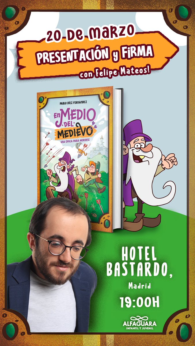 ⏰⌛️ AAAAAAAAH MAÑANA! MAÑANAAAA

✍️ MAÑANA nos vemos a las 19.00h de la tarde en la firma!! ASERCARUS Y NOS ECHAMOS UNAS RISUKIS!! Estará a mi verá el weno de <a href="/felipemateos/">Felipe Mateos</a>  

📍HOTEL BASTARDO. C. de San Mateo, 3, Centro, 28004 Madrid