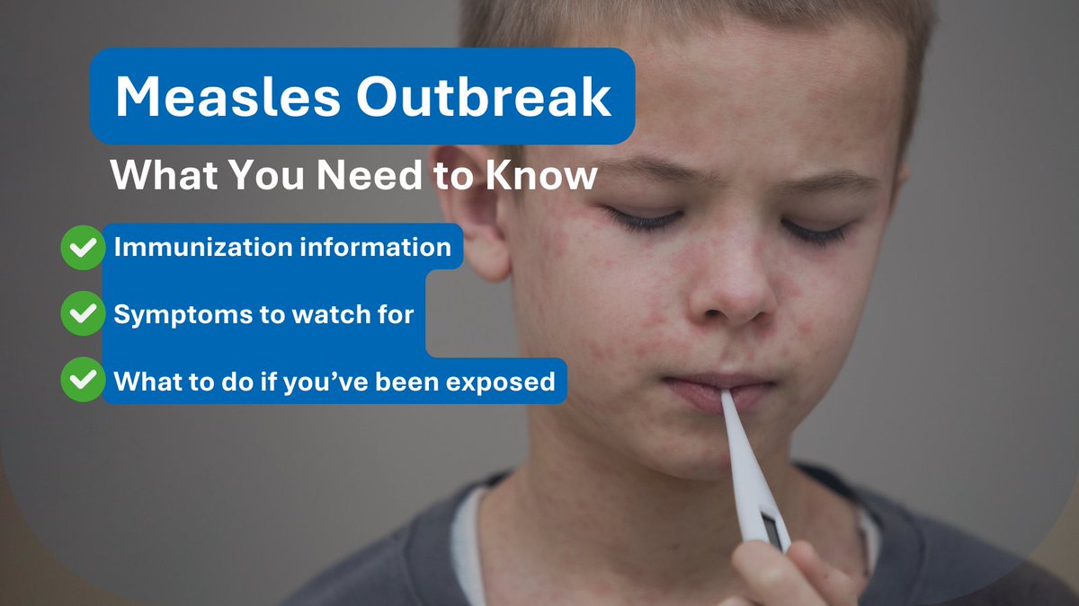 ⚠️Confirmed cases of measles have been reported in Edmonton. Measles is highly contagious &amp; early detection is crucial. If you have symptoms, stay home and call Health Link at 811 before visiting any healthcare facility. Learn more at bit.ly/3Y20wBg